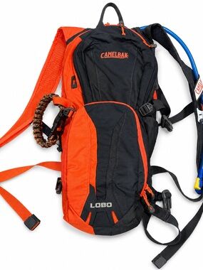 CamelBak Lobo Hydration Pack Backpack Black Orange w/ Reservoir